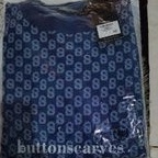 NEW benang jarum buttonscarves sweetshirt monogram  royal blue