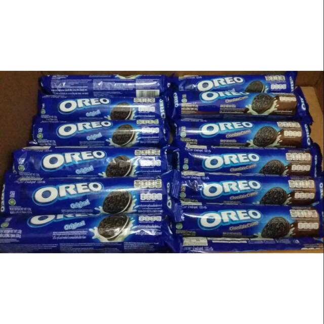 

Oreo original dan chocolate cream 133gr