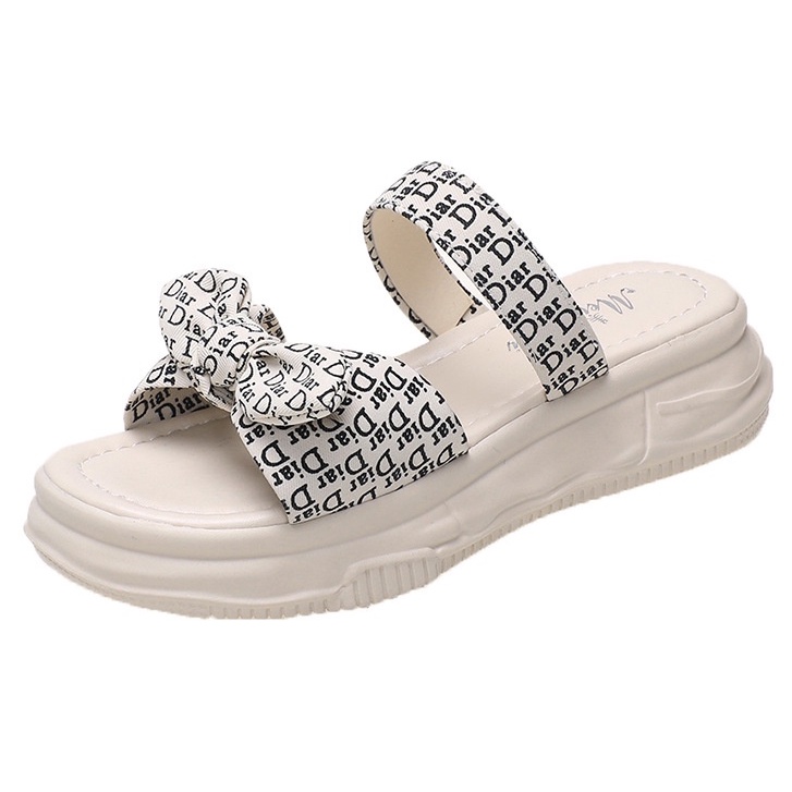 TBIG [COD] Sandal Slip On Wedges DIAR Wanita Sepatu Korea Style Sekolah Kuliah