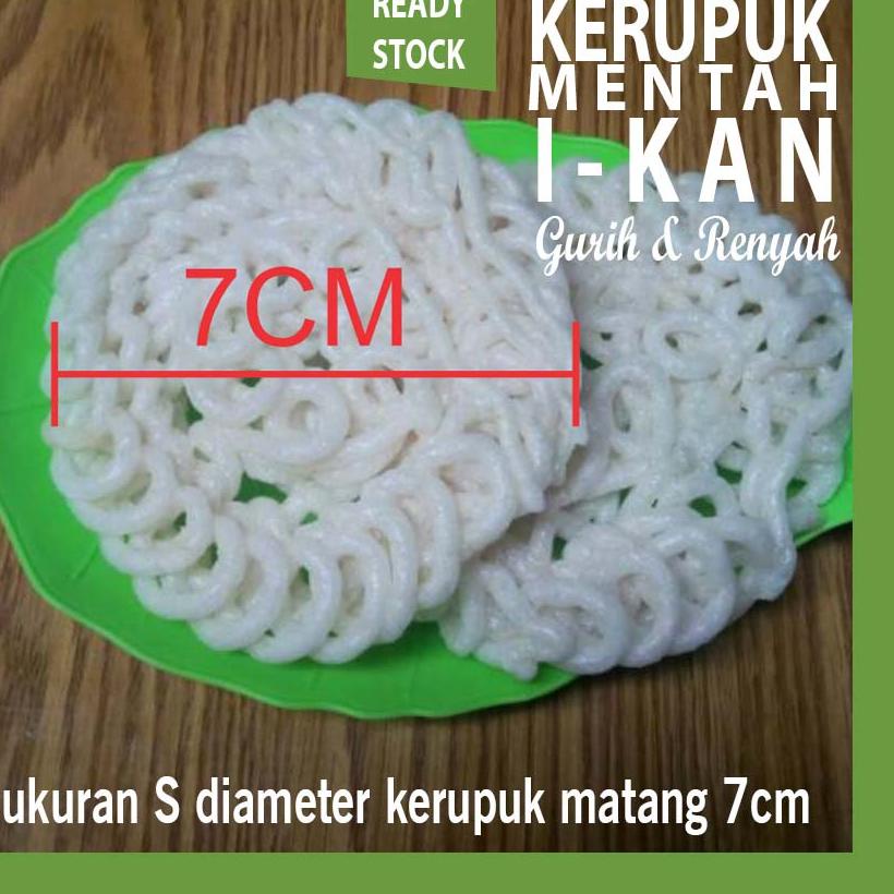 

Lagi murah--kerupuk mentah gurih renyah garing bulat putih 500gram