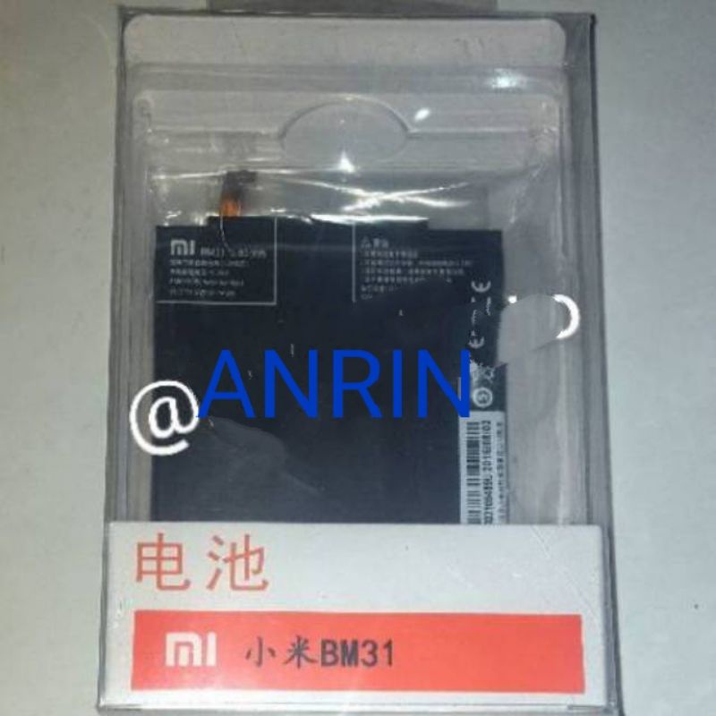 XIAOMI MI 3 BM31 BATERAI ORIGINAL REAL KAPASITAS 3900 MAH