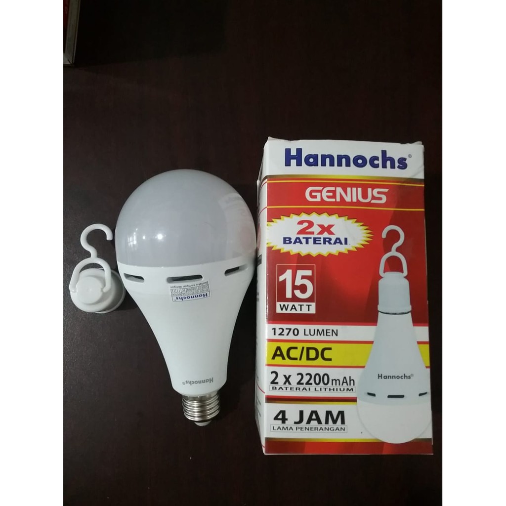 Lampu Led Hannochs Genius 15w Sentuh Hidup Otomatis Nyala