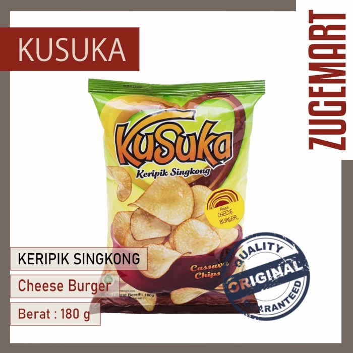 

Keripik Singkong Kusuka Cheese Burger - 180gr