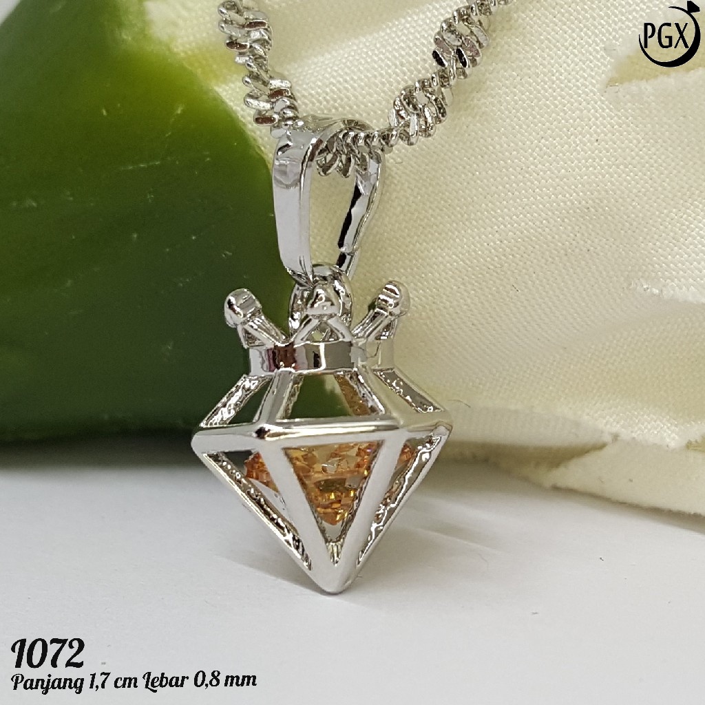 PGX Liontin Kalung Xuping Wanita Aksesoris Fashion Perhiasan Lapis Emas  - I072