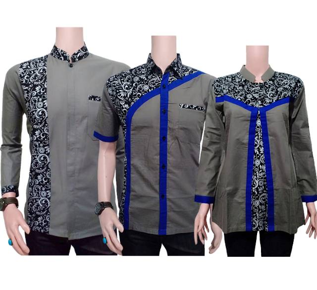 Batik Set/ couple set baju pria wanita batik batik kombinasi