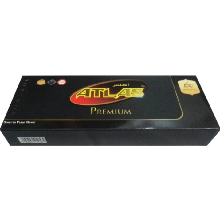 Peci Songkok Kopiah ATLAS AC Hitam Premium Exclusive Size 4- 10 Tinggi 8,9,cm