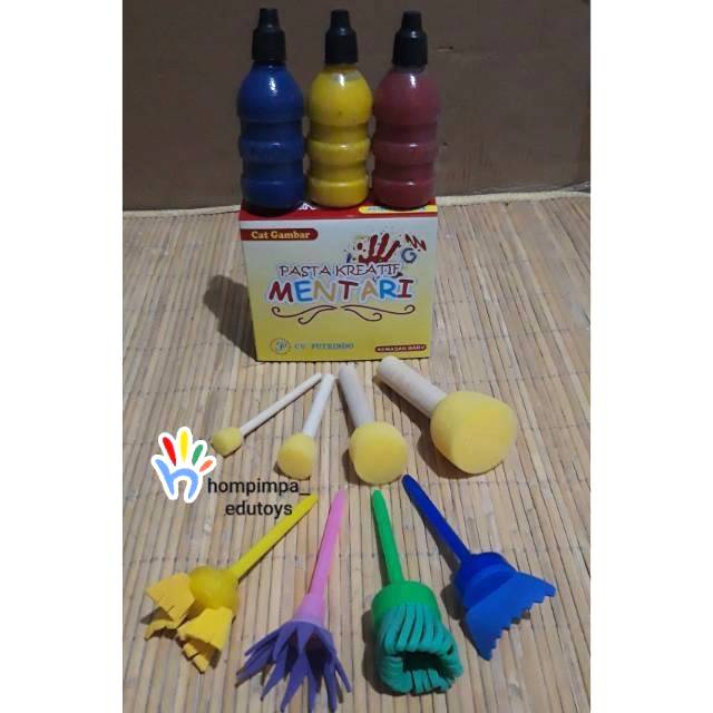 Paket lukis finger painting / pasta kreatif