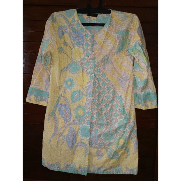 Pakaian Wanita Tunik Batik Pastel