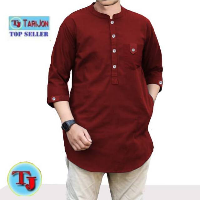 Hemeja Kurta 2026 Terbaru Basju Ngaji Cwo Bahan Adem Atasan Moeslim Kemko Kemeja Kokp Laki2 Kemweja 