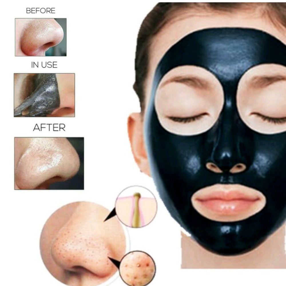 Masker Naturgo Mask (Masker Wajah Lumpur Asli) Hitam Pekat Mask Import Komedo Kulit Berminyak