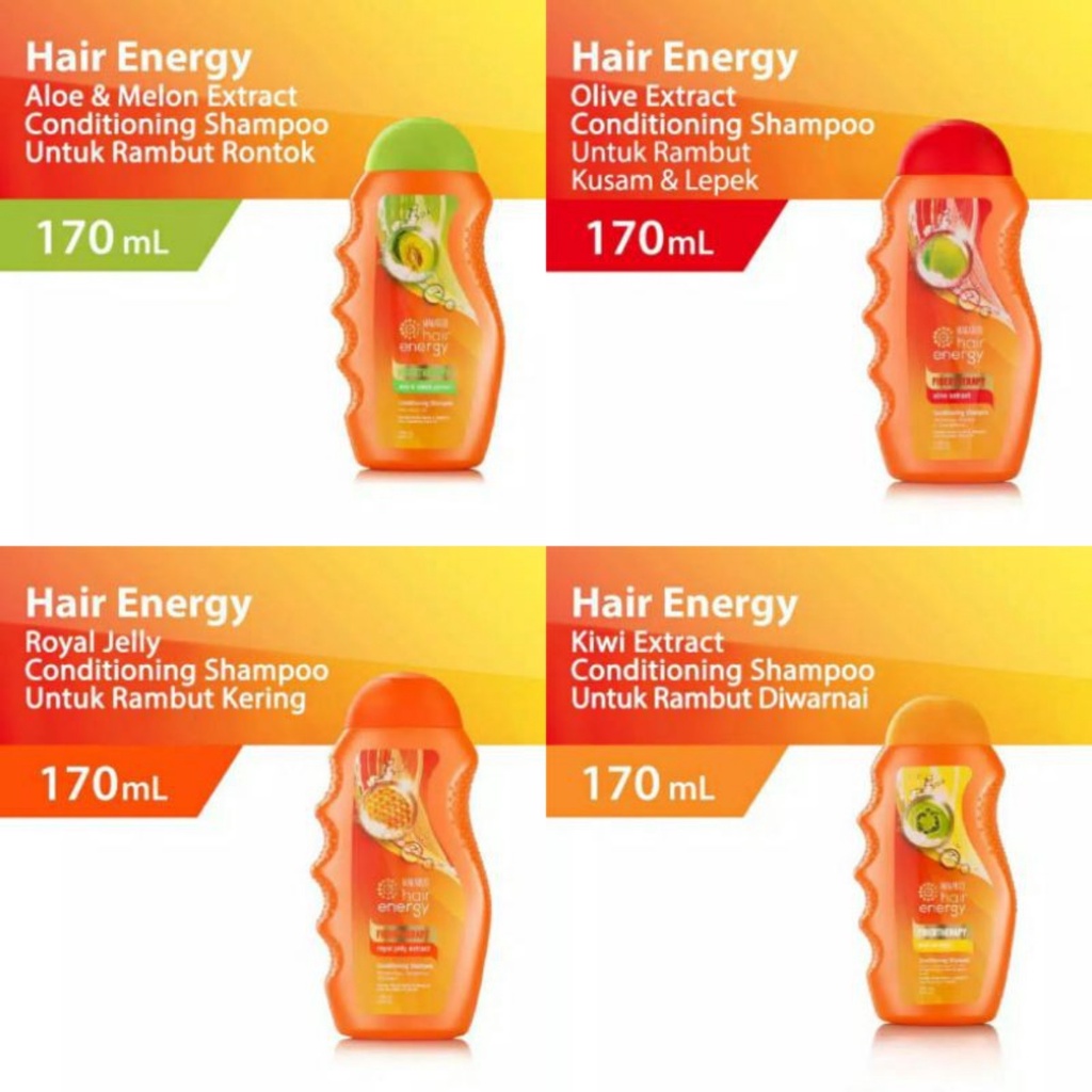 Makarizo Hair Energy Shampoo Botol 170ml &amp; 330ml Shampo|Sampo|Pembersih Rambut 2in1