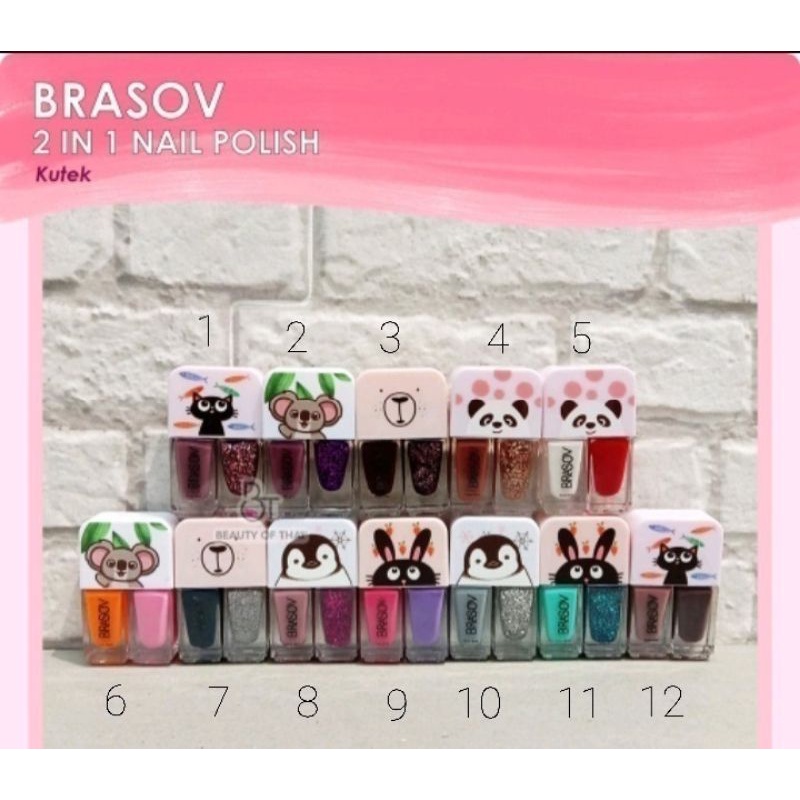 Brasov Kutek 2 in 1 / Brasov Nail Polish 2 in 1