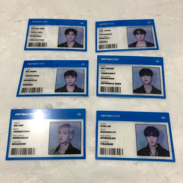 Official SF9 RPM ID card Max version