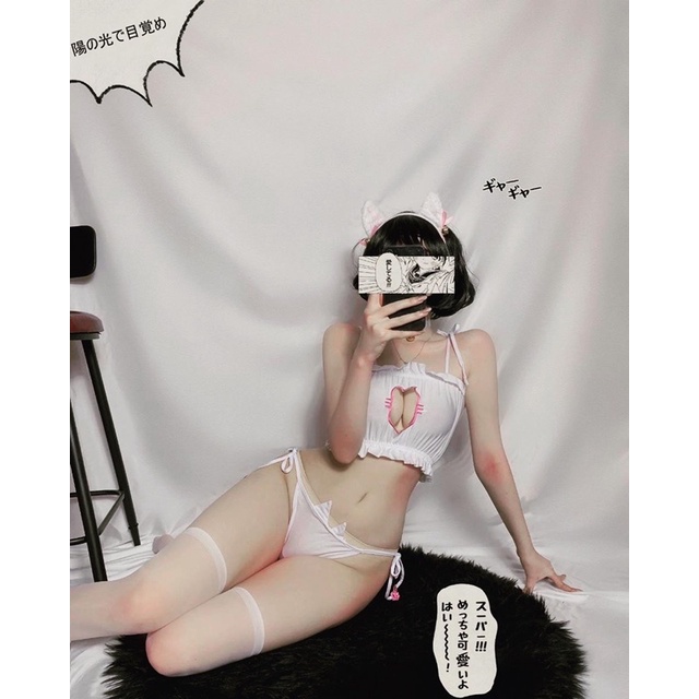 Nekomimi Anime Lingerie Cosplay S0043