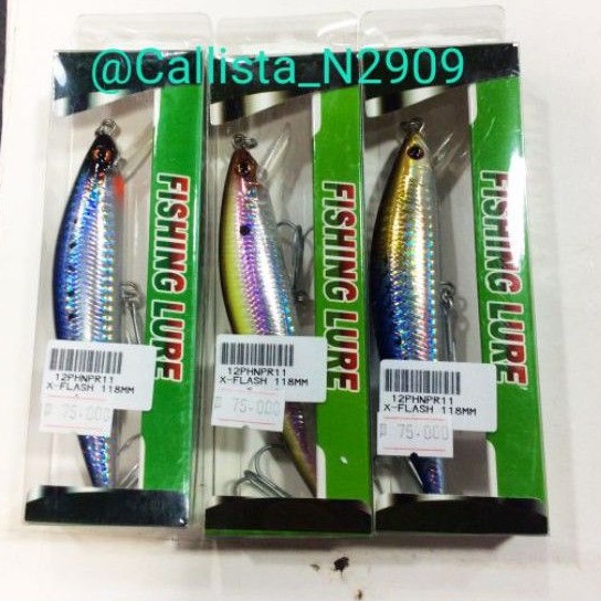UMPAN MINNOW HINOMIYA X-FLASH 118MM 40G