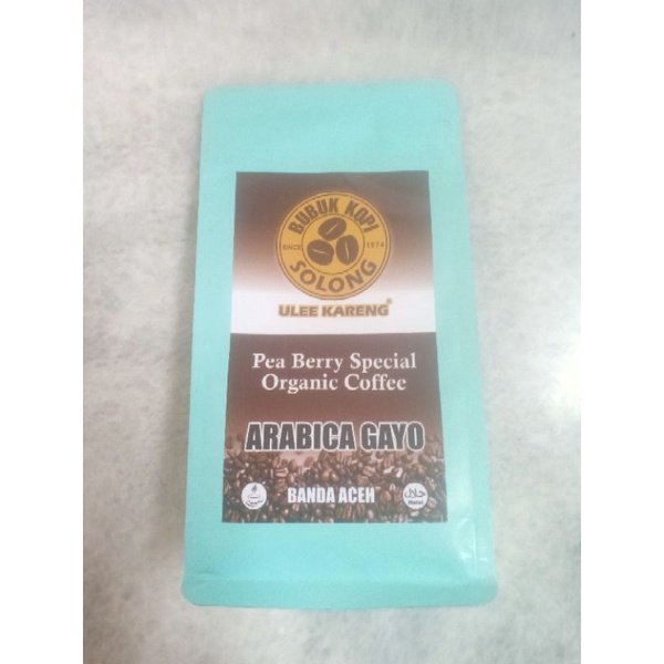 

Bubuk Kopi SOLONG Asli Arabica Pea Berry Special Organic Coffee 100gr