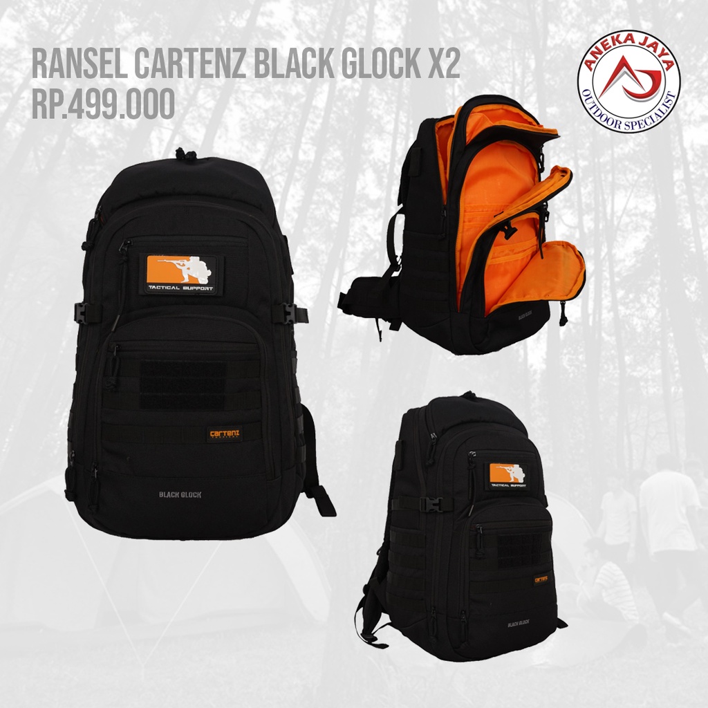 RANSEL CARTENZ TACTICAL BLACK GLOCK X2