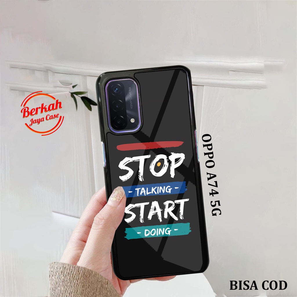 Case OPPO A74 5G Casing OPPO A74 5G case QU0TES ENGLISH Case hp kondom hp case aesthetic case anime 
