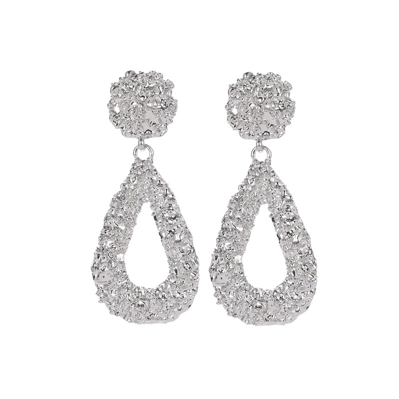 （COD）Anting Ala Korea Bentuk Tetesan Air / Anting Paduan Air Anting / Aksesoris Fashion Import Murah-3