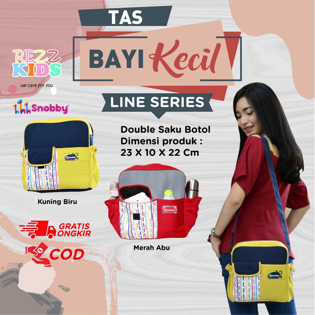 TAS BABY SNOBBY KECIL TAS PERLENGKAPAN TRAVELLING BAYI KECIL DIAPER BAG RZ61