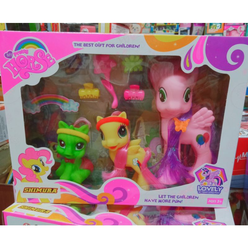 Boneka kuda Poni Karet Little Poni Mini