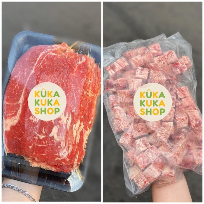 

BUNDLING AUS BEEF SLICE LOW FAT 500GR + GYU SAIKORO BEEF CUBES 500GR