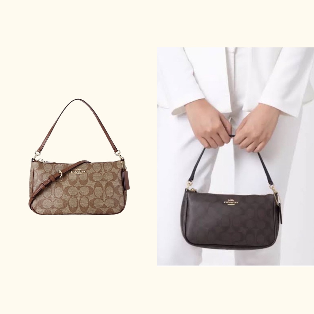 Coach Bag F36674 Messico Pouch Bag - khaki saddle