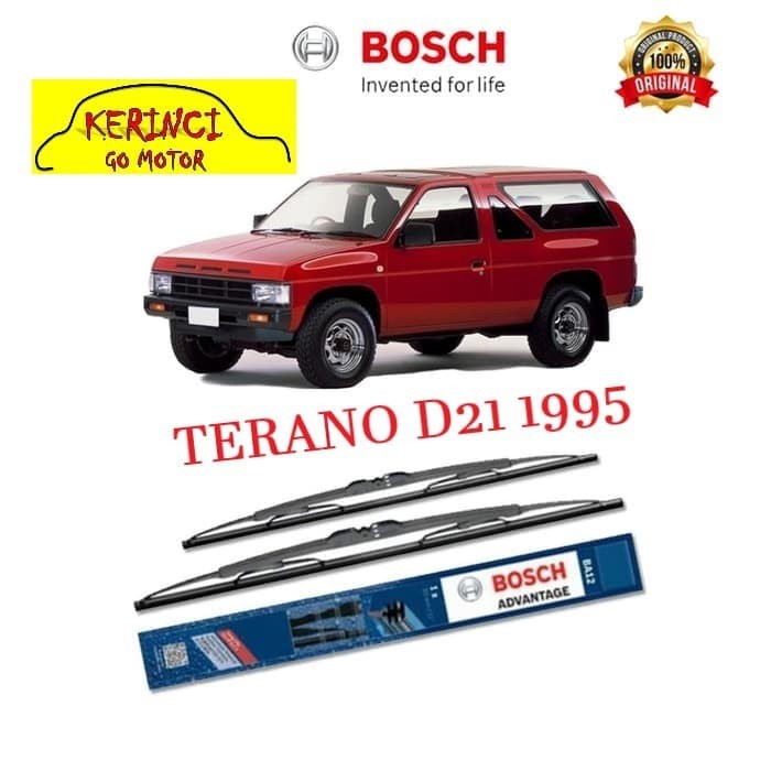 WIPER BOSCH NISSAN TERANI D21 1995 ADVANTAGE 19&quot; &amp; 18&quot; SEPASANG WIPER