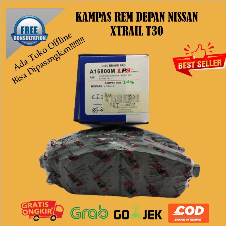 KAMPAS REM DEPAN XTRAIL T30 BRAKE PAD DEPAN NISSAN XTRAIL T30