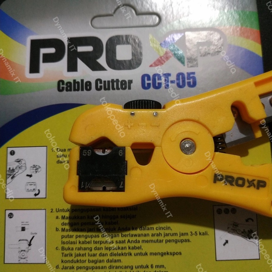 PROXP CCT-05 Cable Cutter Cable Wire Stripper Cutter | Pengupas Pemotong Alat Potong Kulit Jaket Kabel LAN