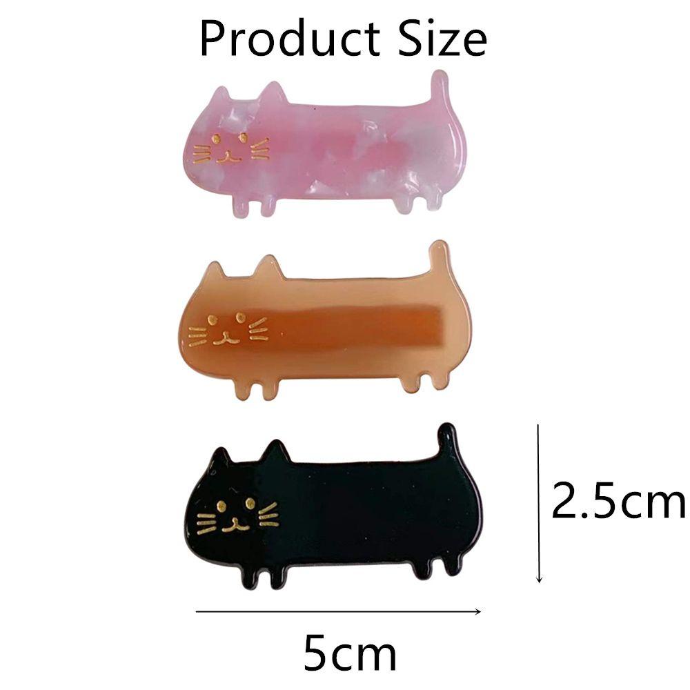 Hairpins Acetate Cat Animal Barrettes Fashion INS for Women