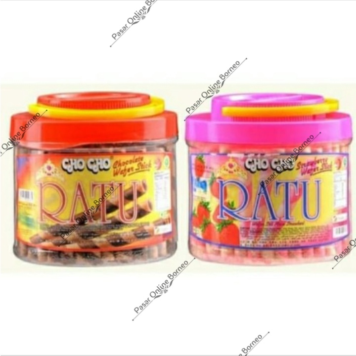 Cho Cho Ratu Chocolate Strawberry Wafer Stick 320 Gram