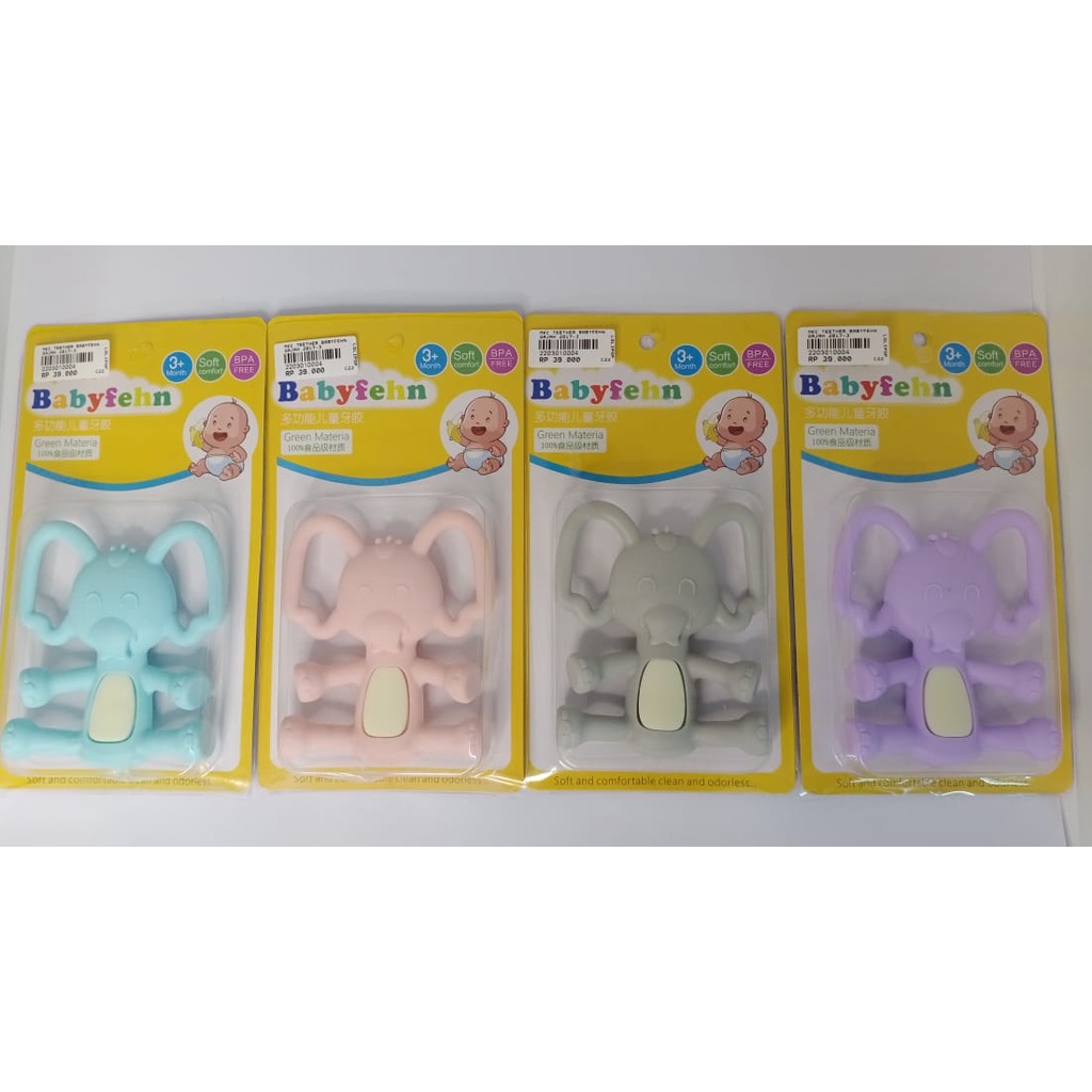 Teether/Gigitan Bayi Babyfhen Motif Elephan