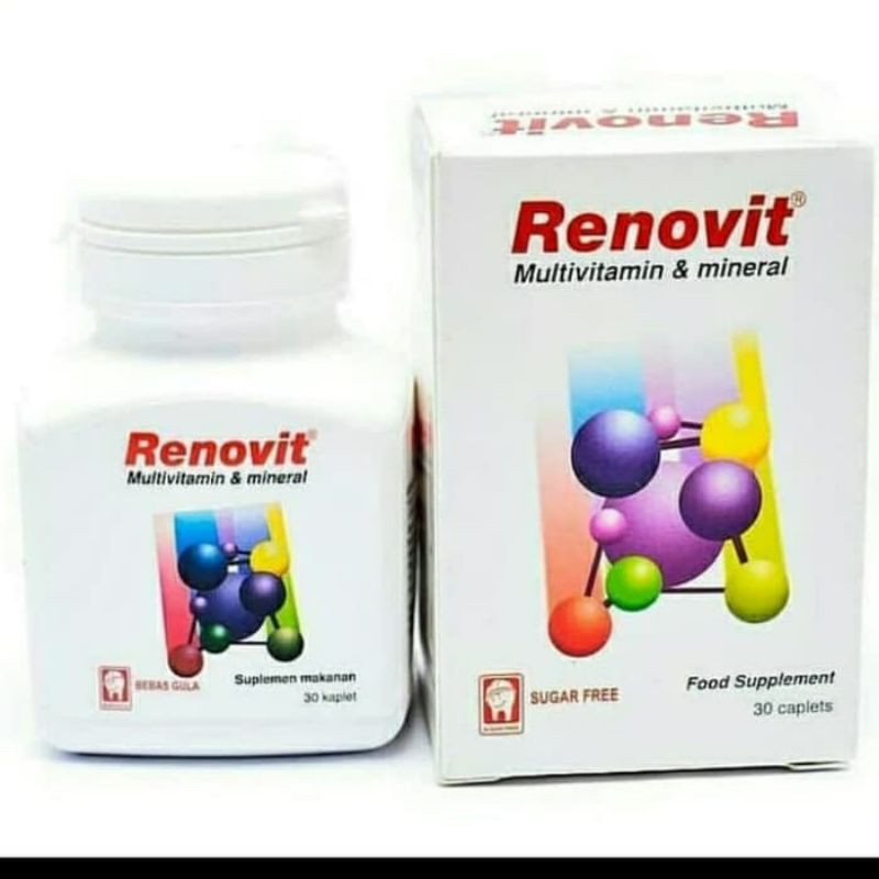 Promo RENOVIT Multivitamin dan Mineral RENOVIT GOLD Free Tumbler