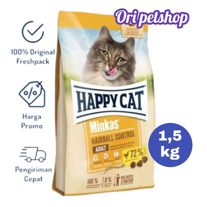 Happy Cat Minkas Hairball Control 1.5Kg