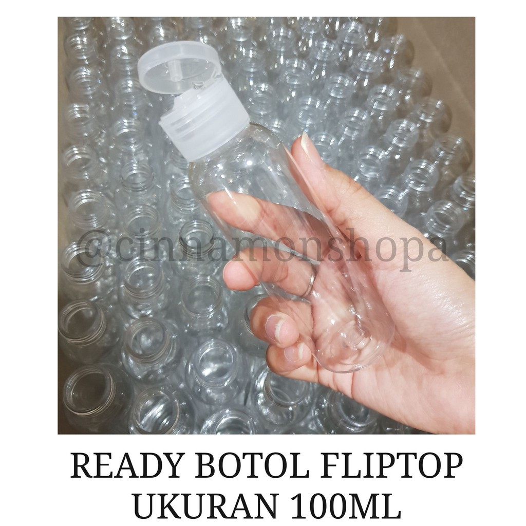 BOTOL SPRAY 100ml / FLIPTOP 100ml PLASTIK TEBAL Untuk ALKOHOL / HAND SANITIZER / PARFUM