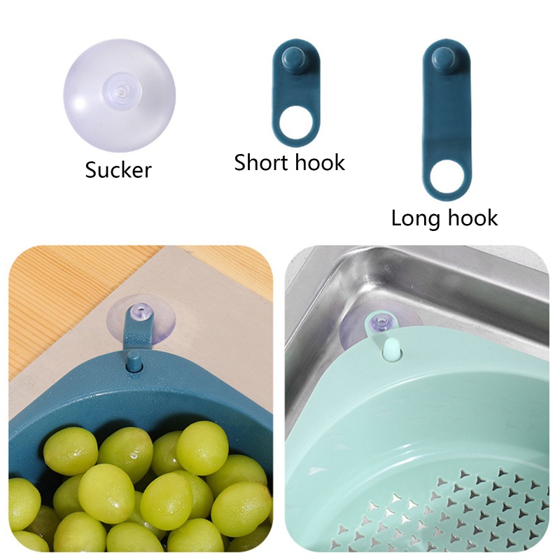 Keranjang Saringan Wastafel Bentuk Segitiga Untuk Makanan