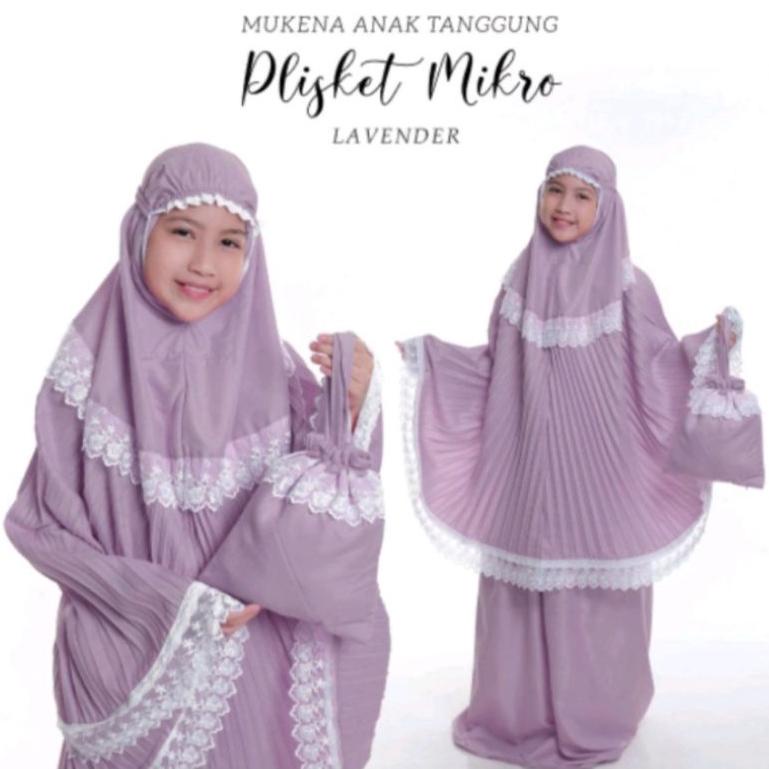 BTU.43 ◦ mukenah plislet anak 6-12 tahun2022 / mukena anak perempuan / mukenah anak 10 tahun / muken