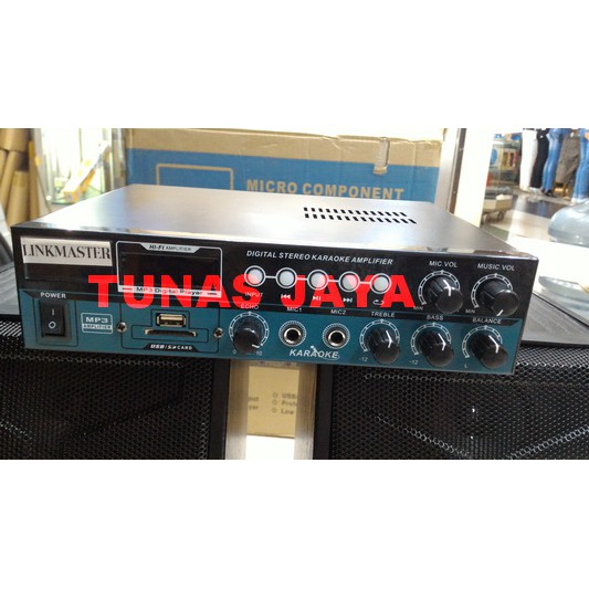 Paket Sound System Karaoke Linkmaster Bluetooth 6 Inch