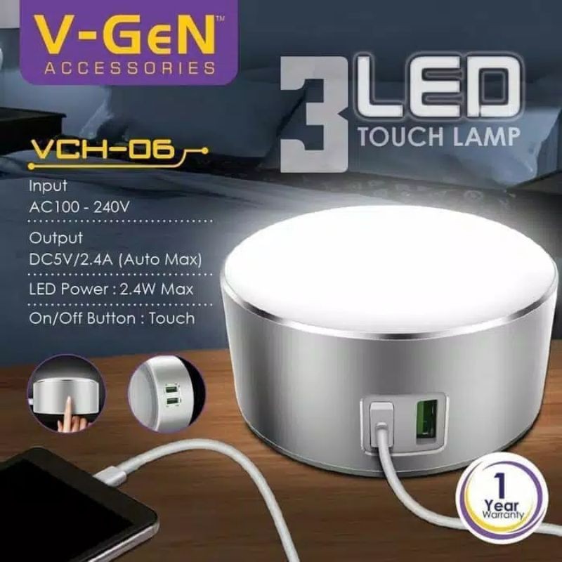 V-GeN Led Night Lamp Charger VCH-06