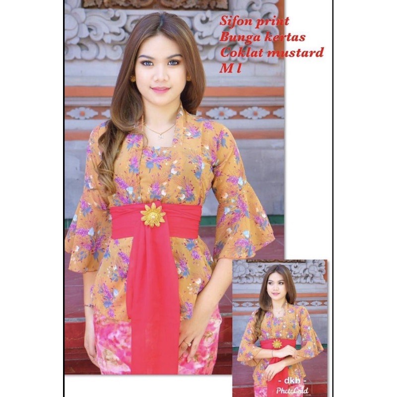 kebaya jadi sifon bunga