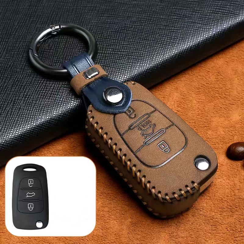 Case Pelindung Remote Kunci Mobil Keyless Bahan Kulit Untuk Forte / Forte Koup