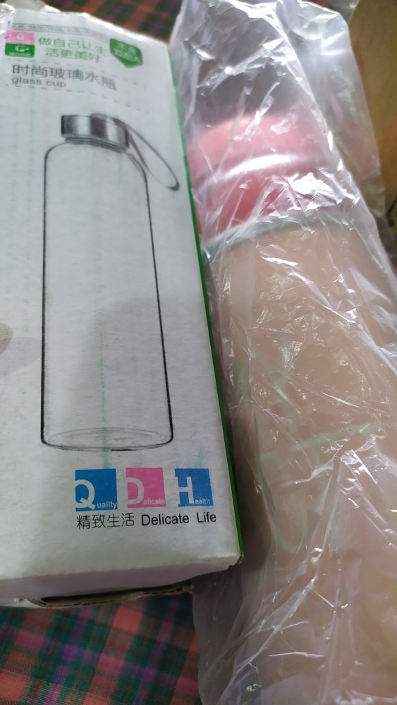 Tgb Botol Minum Kaca Dengan Handle Sarung Karakter