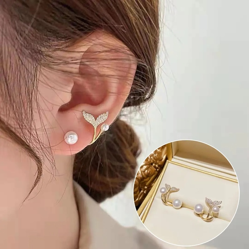 Anting Stud 925 Silver Model Menjuntai Untuk Wanita