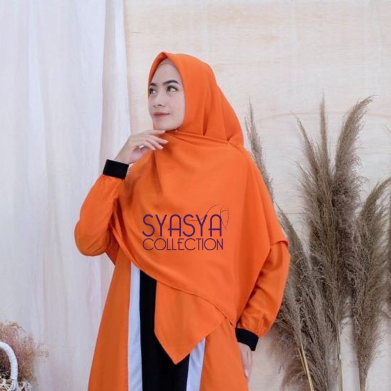 Jilbab PKS WS polos wolfis