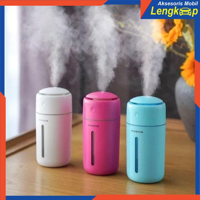 DIFFUSER ULTRASONIC PENGHARUM MOBIL 350ML HUMIDIFIER DIFFUSER PAKAI USB MOBIL ML71