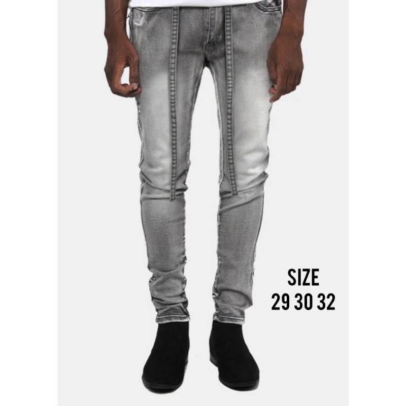 Rucas Season 4 - Ceramic Gray Belted Jeans