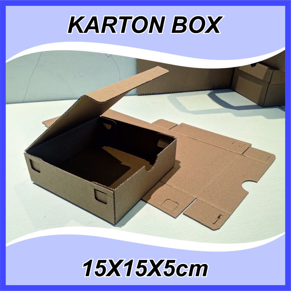 

Karton Box Polos uk 15x15x5 cm BF Kardus Packing Murah Box die cut gift box box hampers box packing souvenir