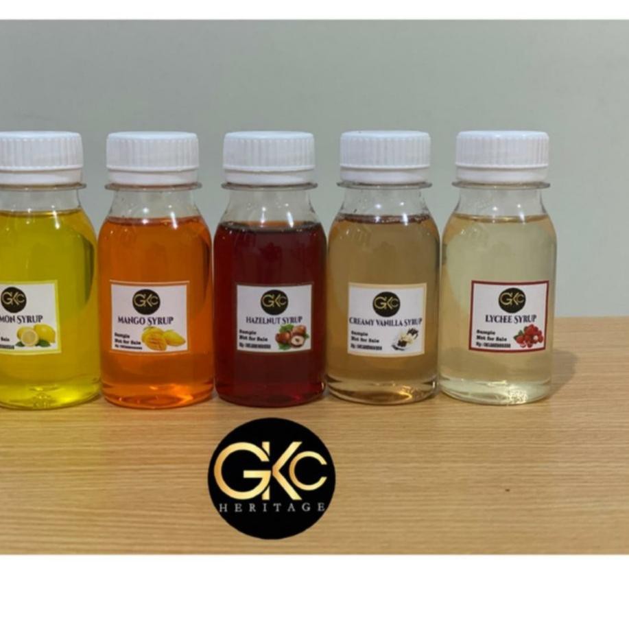 

0Z9 Paket Sample / Tester Sirup / Syrup Minuman GKC Heritage isi 60 ml 5 rasa ✤ ★★