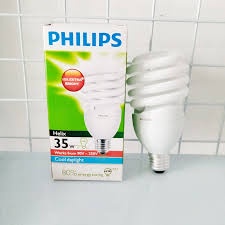 Lampu Helix 35W Putih 35 W Cool Day Light 35 Watt Philips PLC Lampu Spiral Tornado Sepiral 35 W Jumbo Super Terang Ulir Keong E27 Pilips Awet Berkualitas